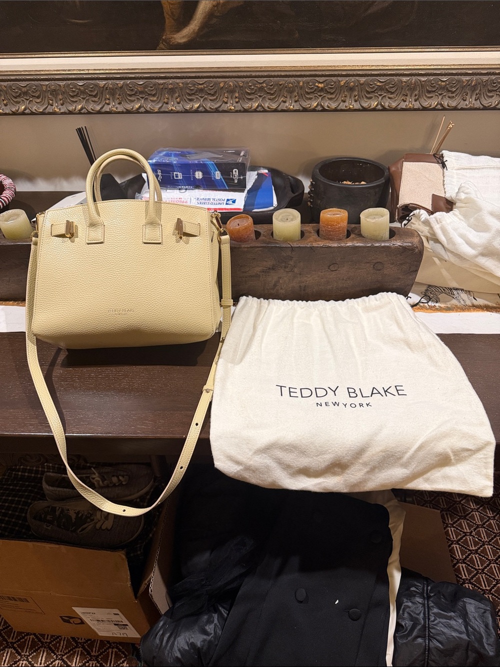 “TEDDY BLAKE” GIGI STAMPADO Leather Bag
